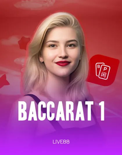 Baccarat 1 slot by Live88 at Kingia Casino